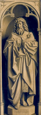 Картина Гентский алтарь. Иоанн Креститель 2 - Ван Эйк Ян 