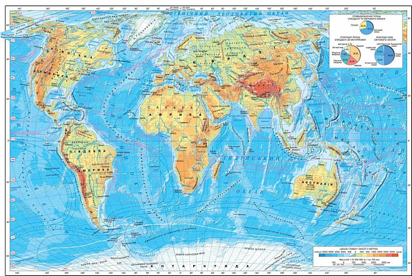 Картина Современная карта мира 3 - Карты на стену 