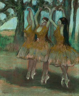 Картина Танцующие балерины - Дега Эдгар 