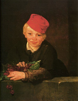 Картина Мальчик с вишнями - Мане Эдуард 