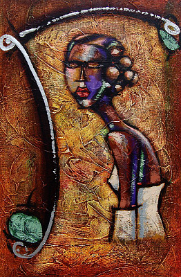 Картина Африканка - Картины для кафе 
