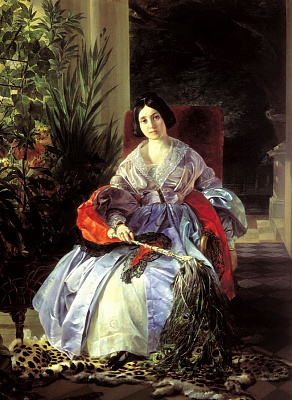Картина Портрет светлейшей княгини Елизаветы Павловны Салтыковой - Брюллов Карл 