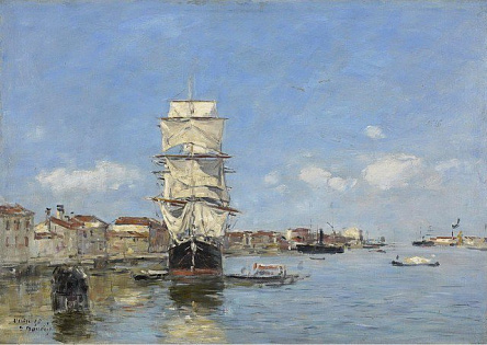 Венеция, корабль около причала