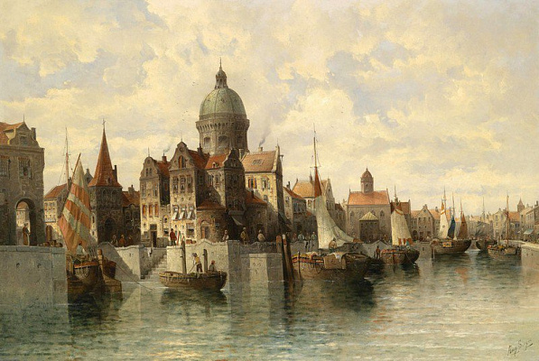 Картина Город на воде - Картины для офиса 