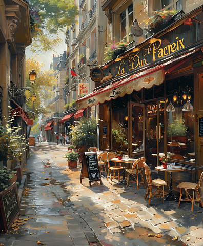 Кафе на вулиці Парижа