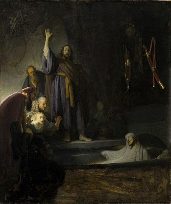 Картина Воскресіння лазаря - Рембрандт ван Рейн 