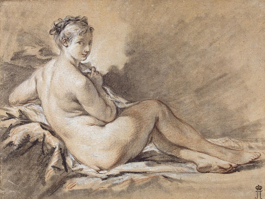 Картина Этюд обнажённой женской фигуры - Буше Франсуа 