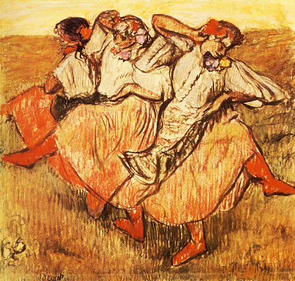 Картина Російські танцівниці - Дега Едгар 