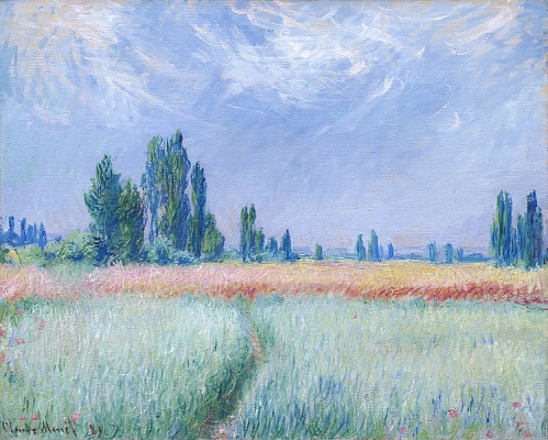 Картина Пшеничное поле - Моне Клод 
