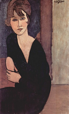 Картина Портрет мадам Ренуар - Модільяні Амедео 
