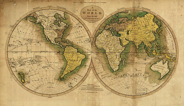 Картина Карта мира 5 - Карты на стену 