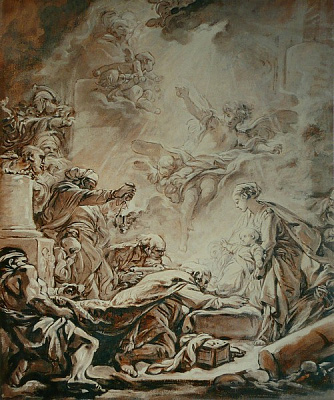 Картина Поклонение волхвов  - Буше Франсуа 