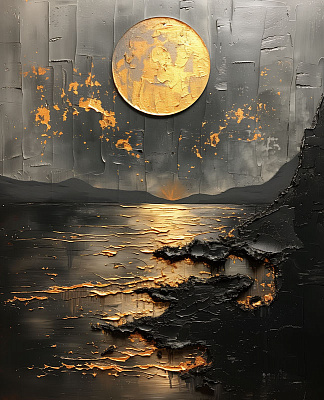 Картина Лунная дорожка - Искусственый Интеллект 