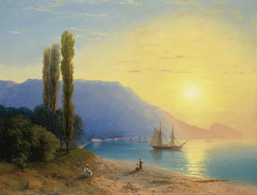 Картина Захід сонця в Ялті - Айвазовський Іван 