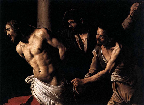 Картина Христос біля колони - Караваджо Мікеланджело 