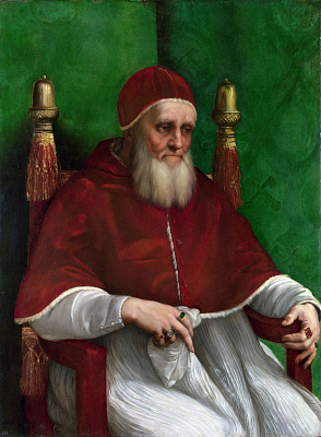 Картина Портрет папы Юлия II - Рафаэль Санти 