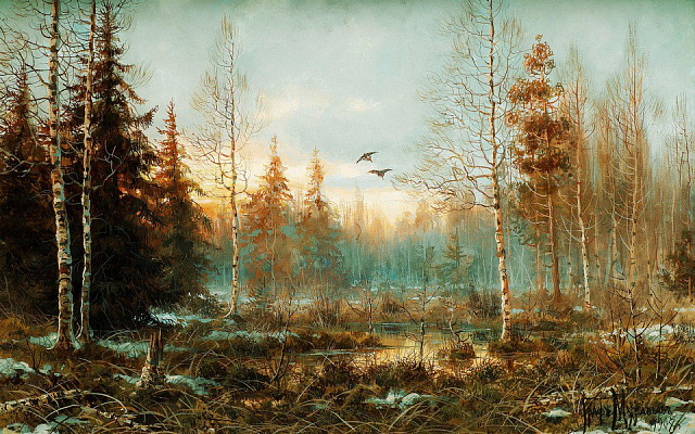 Картина Голубой лес - Муравьев Владимир 