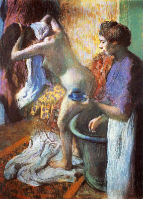 Картина Чашка чаю після купання - Дега Едгар 