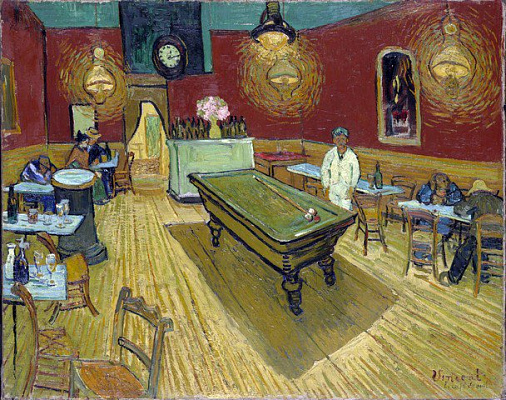 Картина Ночное кафе - Ван Гог Винсент 