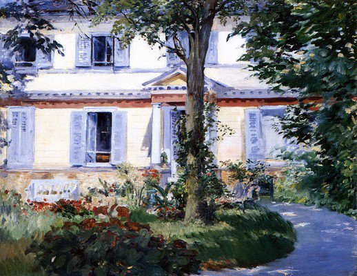 Картина Дом в Рюэле - Мане Эдуард 