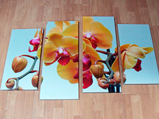 В Print4you можно купить модульные картины цветов с доставкой по Украине