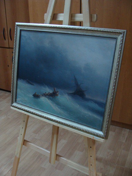 "Буря на море" картина в раме
