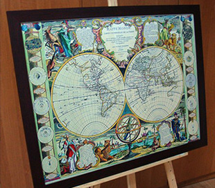 Купить постер плакат “Карта мира” на стену в Принтфою