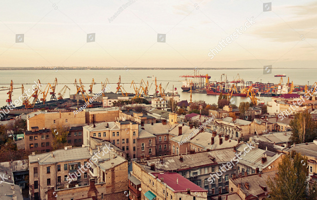 Картина Вид на порт, Одеса - Місто 