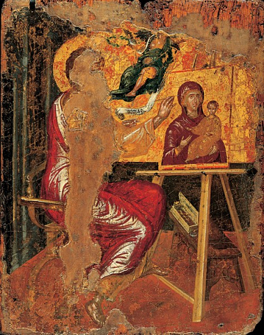Св.Лука малює Богоматір