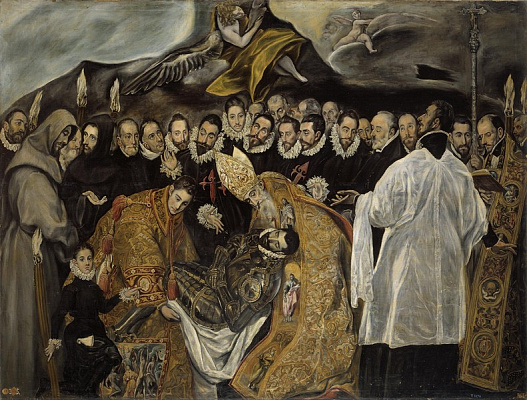 Картина Погребение графа Оргаса (деталь) - Эль Греко 