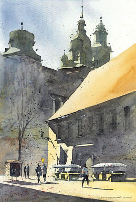 Картина Бжозовски Т. - Краков - Акварели 