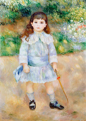Картина Девочка с сабелькой - Ренуар Пьер Огюст 