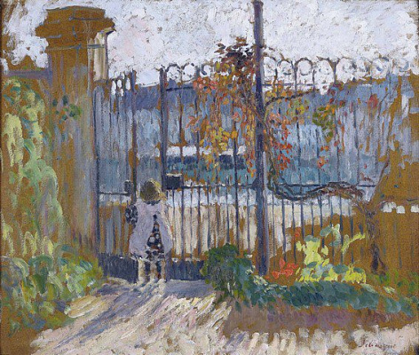 Картина Ноно около садовых ворот - Лебаск Анри 