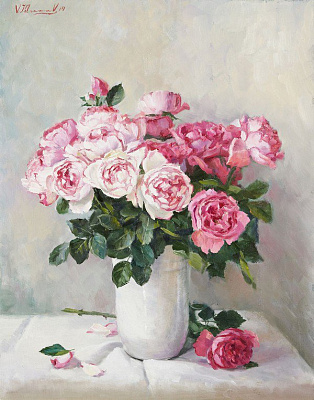 Картина Свіжі троянди - Ключніков В'ячеслав 