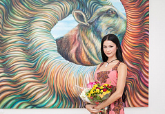 Выставка картин молодой художницы Е. Селяниной в Художественном музее Днепропетровска