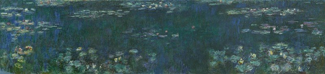 Картина Водяные лилии, Зеленое отражение - Моне Клод 