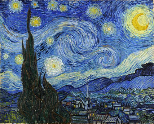 Картина Звездная ночь - Ван Гог Винсент 