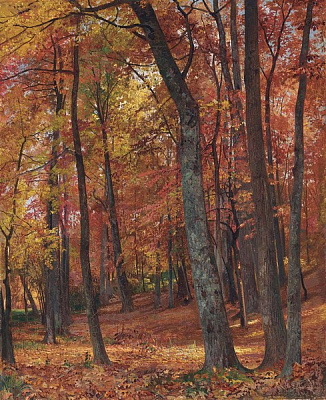 Картина Лесной пейзаж - Ричардс Уильям Трост 