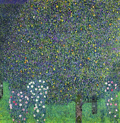 Картина Розы под деревьями - Климт Густав 