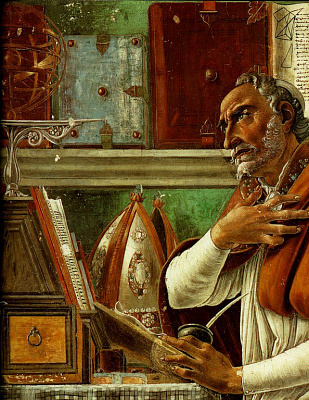 Картина Св.Августин - Боттічеллі Сандро 