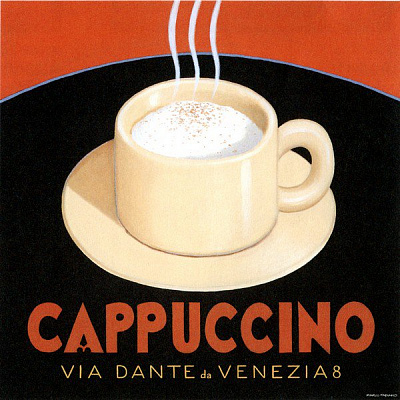 Картина Чашка капучино - Картины для кафе 