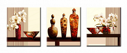 Цветы в вазе 2. Триптих