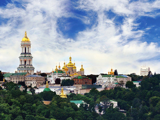 Картина Вид на Киево-Печерскую Лавру - Город 