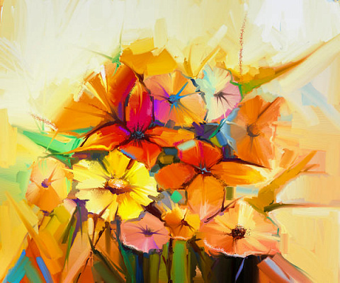 Картина Чарівні квіти 6 - Нонгкран Фон 
