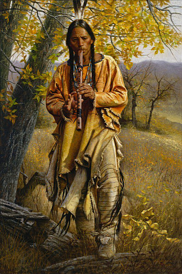 Картина Індіанець із сопілкою - Чоловічі національні 