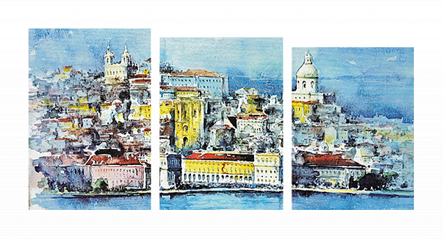 Картина Лісабон - З трьох частин 
