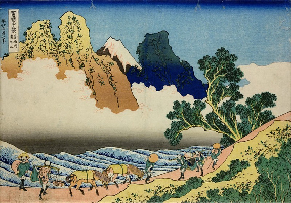 Картина Обратная сторона Фудзи - Японская живопись 