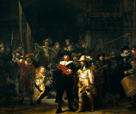 Картина Ночной дозор - Рембрандт ван Рейн 
