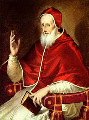 Картина Портрет Папи Пія V - Ель Греко 