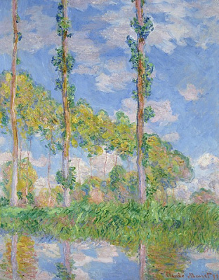 Картина Три дерева летом - Моне Клод 